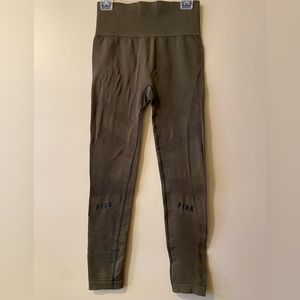 Pink brand army green women’s leggings size L